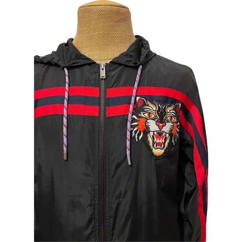 gucci cat windbreaker|gucci windbreaker jacket.